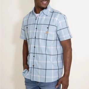 Men’s Carhartt Casual Short Sleeve Rugged‎ Flex Relaxed Fit Shirt XL Tall